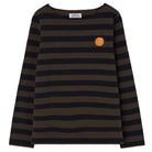 Striped Dot T-Shirt in Navy / Forest by Loreak Mendian