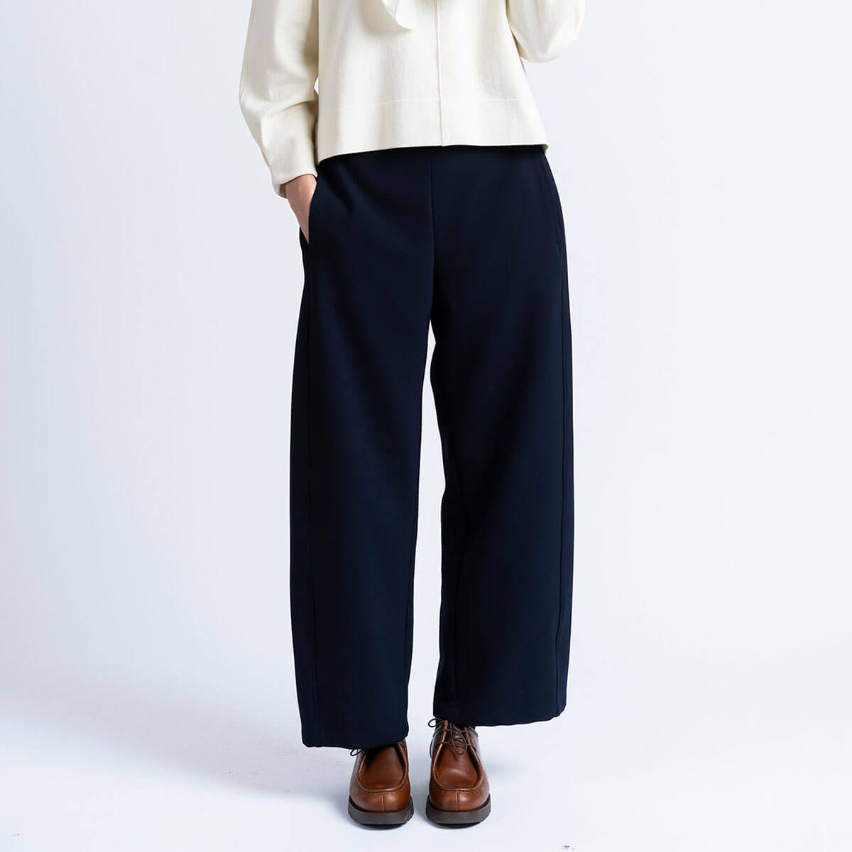 Xabal Trousers in Navy by Loreak Mendian