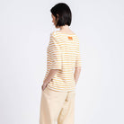 Bogak T-Shirt in Off White / Caramel by Loreak Mendian