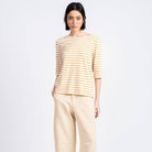 Bogak T-Shirt in Off White / Caramel by Loreak Mendian
