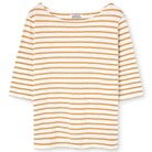 Bogak T-Shirt in Off White / Caramel by Loreak Mendian