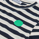 Hazpe Dot T-Shirt in Off White / Navy by Loreak Mendian