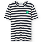 Hazpe Dot T-Shirt in Off White / Navy by Loreak Mendian