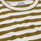 Hazpe Dot T-Shirt in Off White / Olive by Loreak Mendian