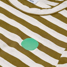 Hazpe Dot T-Shirt in Off White / Olive by Loreak Mendian