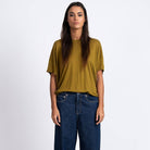 Ines T-Shirt in Olive by Loreak Mendian