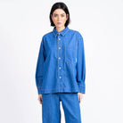Inese Shirt in Light Indigo by Loreak Mendian
