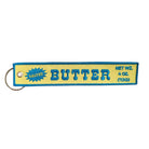 Butter Embroidered Keyring by Lucky Goods Paper