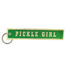 Pickle Girl Embroidered Keyring by Lucky Goods Paper