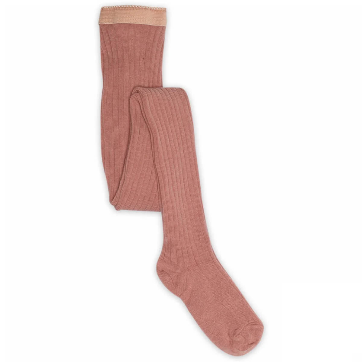 Cotton Rib Tights in Ash Rose by MP Denmark – Junior Edition
