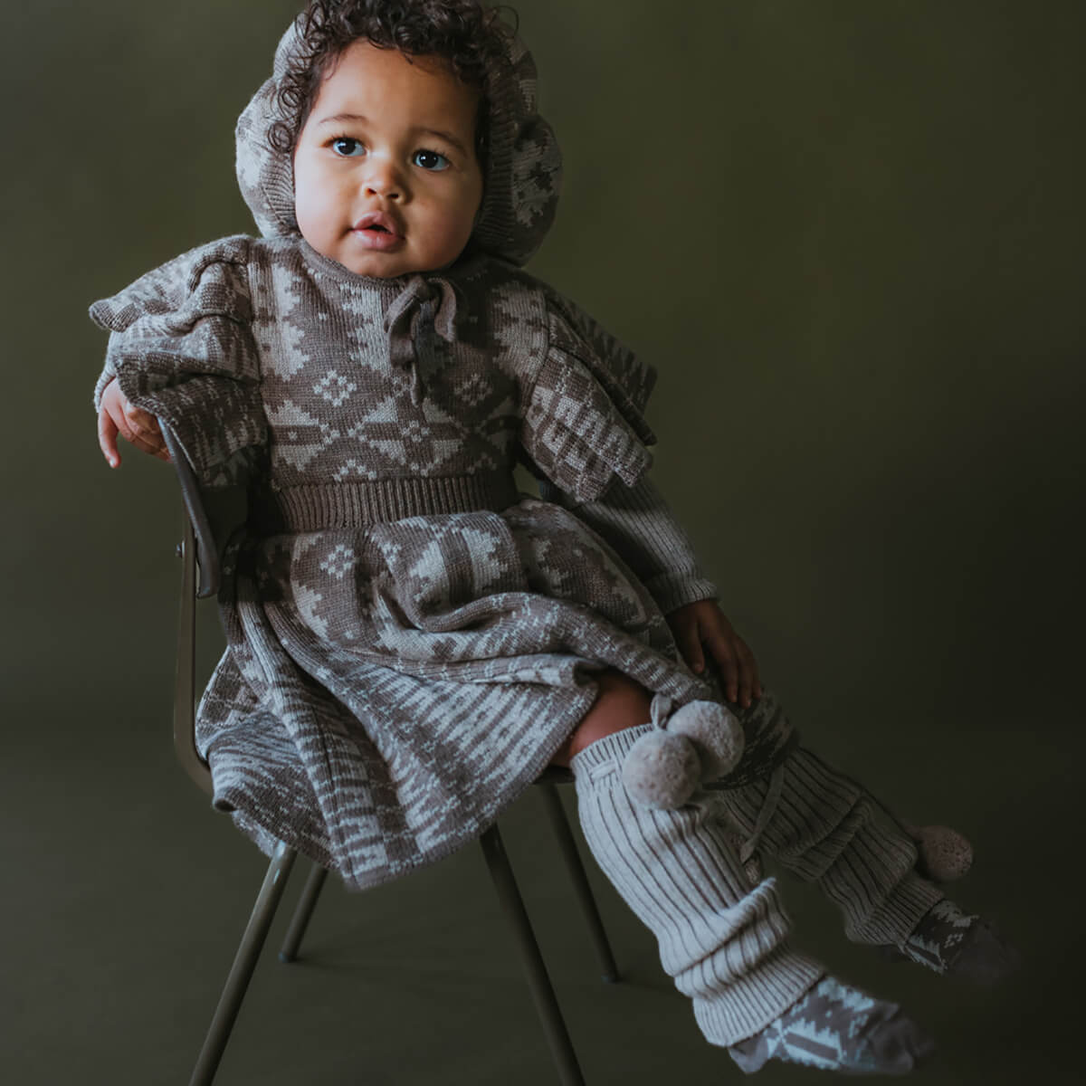 Eryri Bonnet in Morel / Wheat by Mabli – Junior Edition