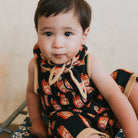 Juice Box Romper in Red Apple by Mabli