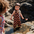 Juice Box Romper in Red Apple by Mabli