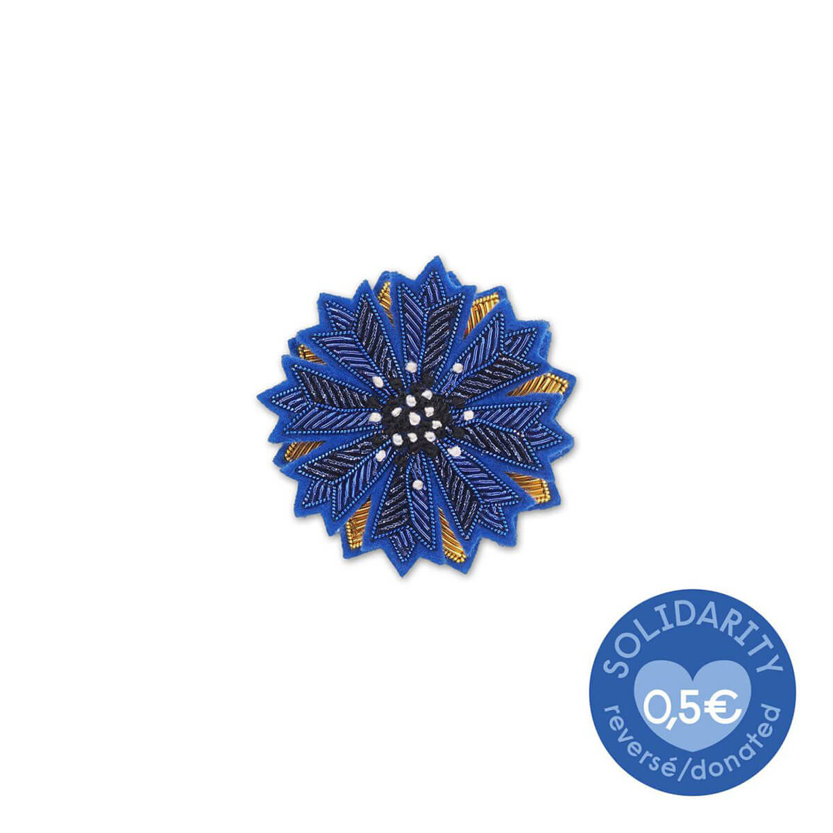 100 Years With You Hand Embroidered Brooch by Macon & Lesquoy