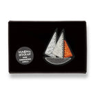 Schooner Hand Embroidered Brooch by Macon & Lesquoy