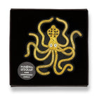 Ancient Octopus Hand Embroidered Brooch by Macon & Lesquoy