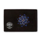 Blue & Black Cornflower Hand Embroidered Brooch by Macon & Lesquoy