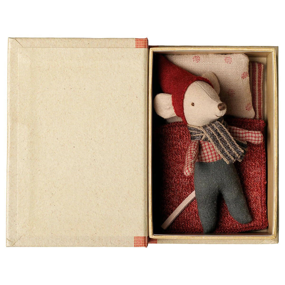 Christmas Baby Mouse in a Book by Maileg