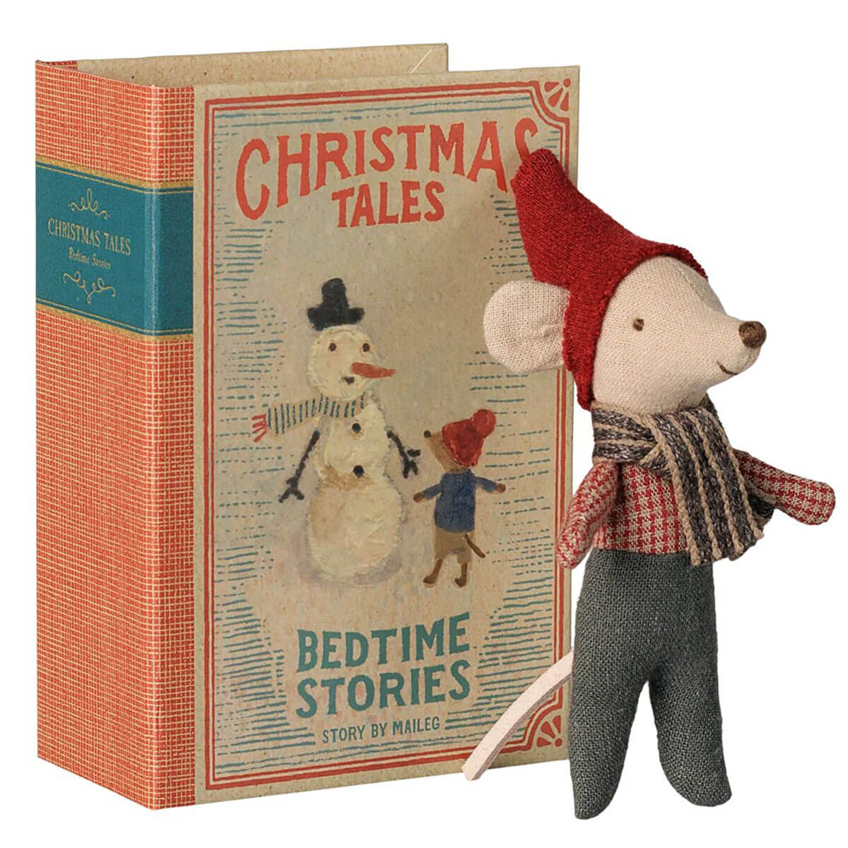 Christmas Baby Mouse in a Book by Maileg