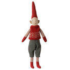 Climbing Pixy in 4 Characters (Size 1 26cm) by Maileg Boy in Red Knitted Vest