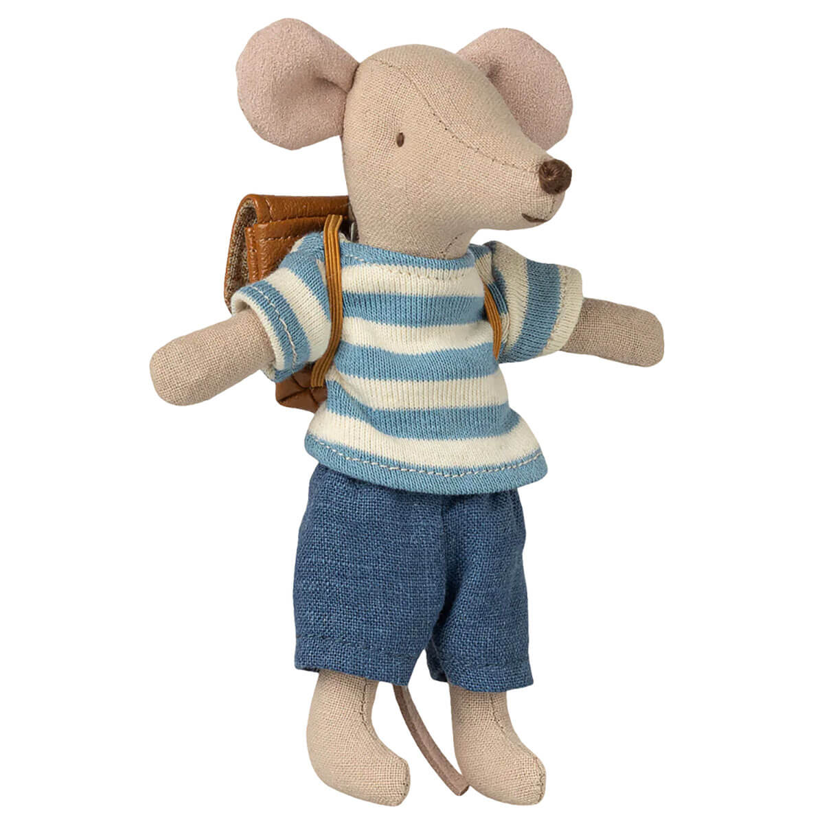 Big Brother Mouse Clothes And Bag in Brown by Maileg