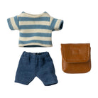 Big Brother Mouse Clothes And Bag in Brown by Maileg