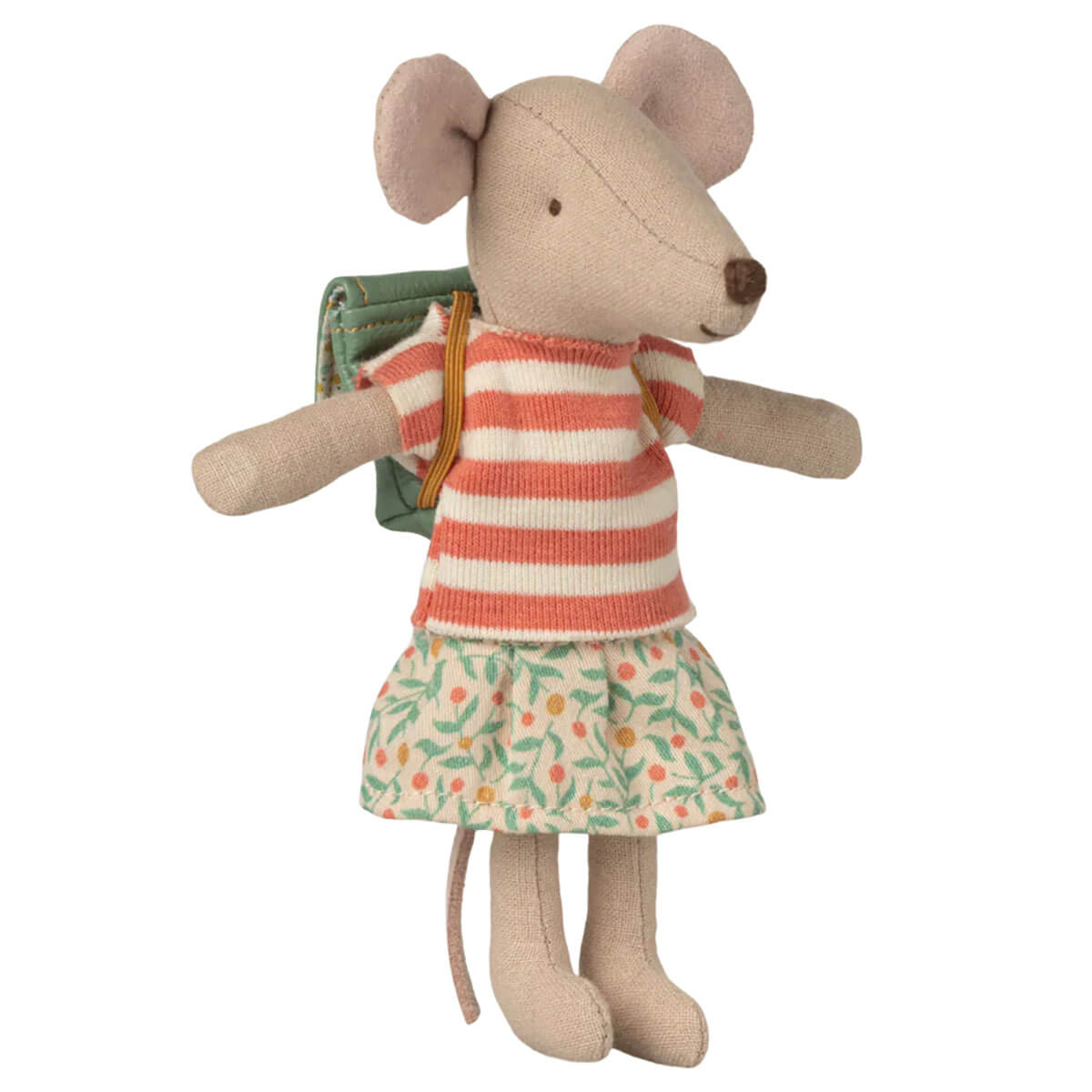 Big Sister Mouse Clothes And Bag in Green by Maileg