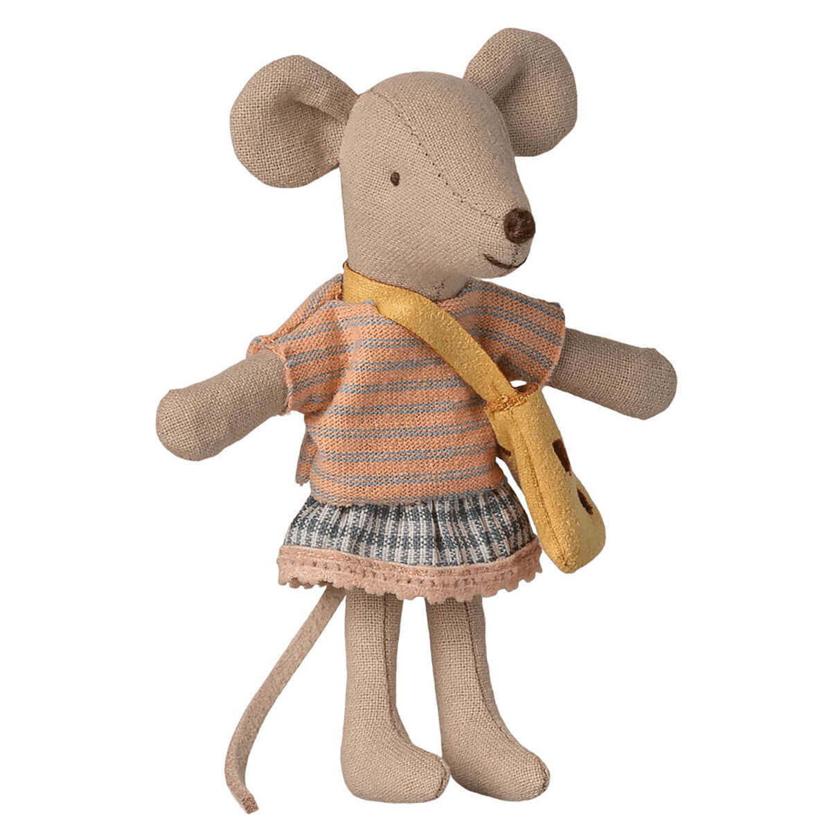 Little Sister Mouse With Bag by Maileg
