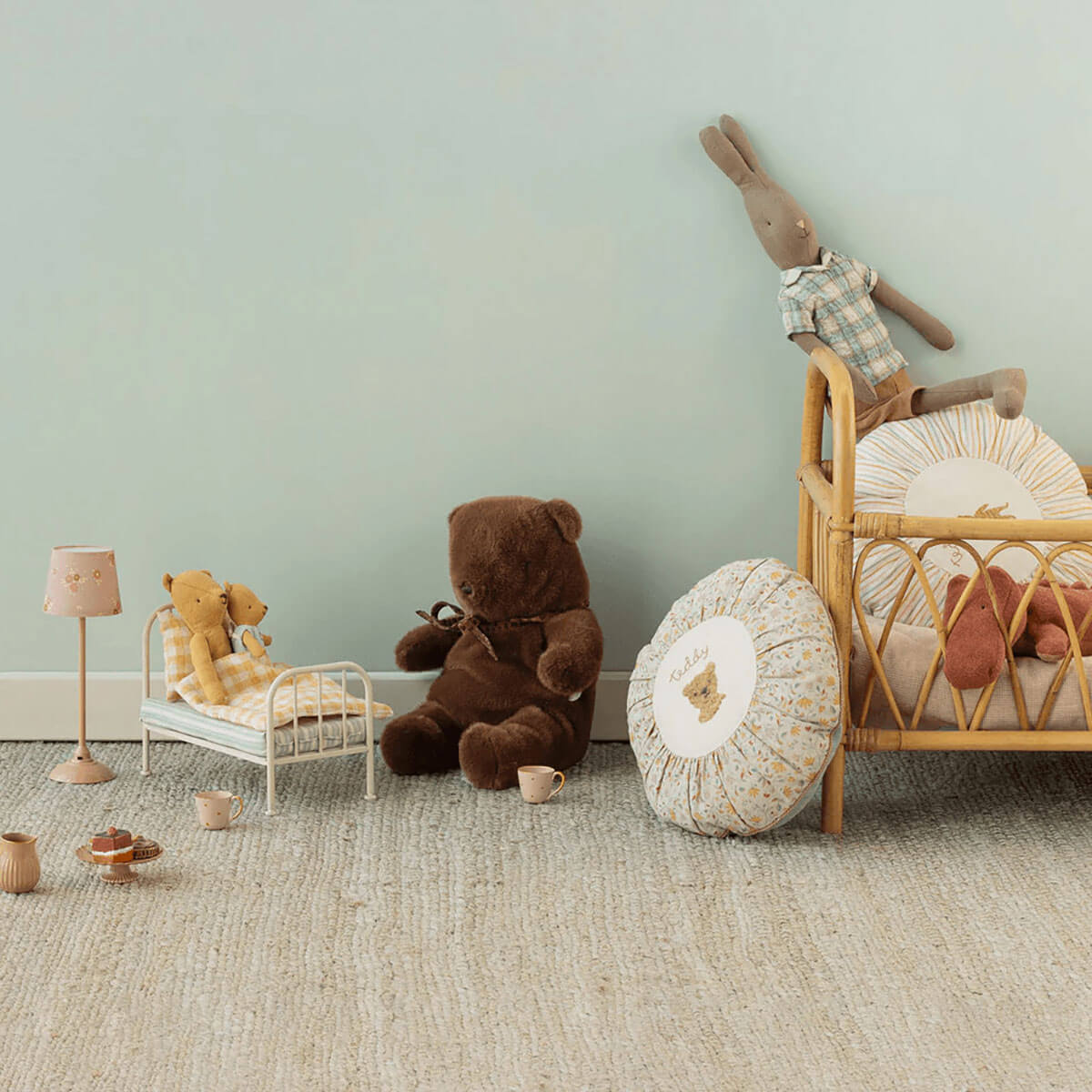 Medium Plush Teddy Bear in Dark Chocolate (24cm) by Maileg