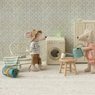 Mouse Toothbrush Set in Bag in Blue Stripe by Maileg
