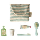 Mouse Toothbrush Set in Bag in Blue Stripe by Maileg