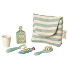 Mouse Toothbrush Set in Bag in Blue Stripe by Maileg