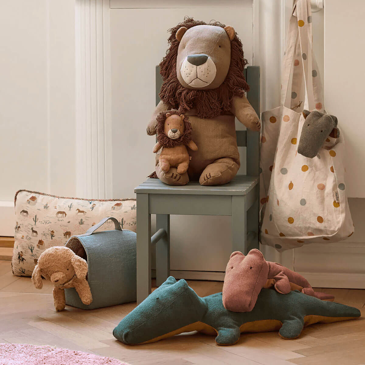 Safari Friends Crocodile (Big 60cm) in Forest Green | Maileg