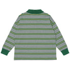 Athletic Top in Grey Melange Stripe by Main Story