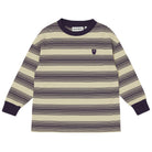 Band Tee in Angora Stripe by Main Story