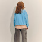 Bubble Sweatshirt in Blue Topaz by Main Story