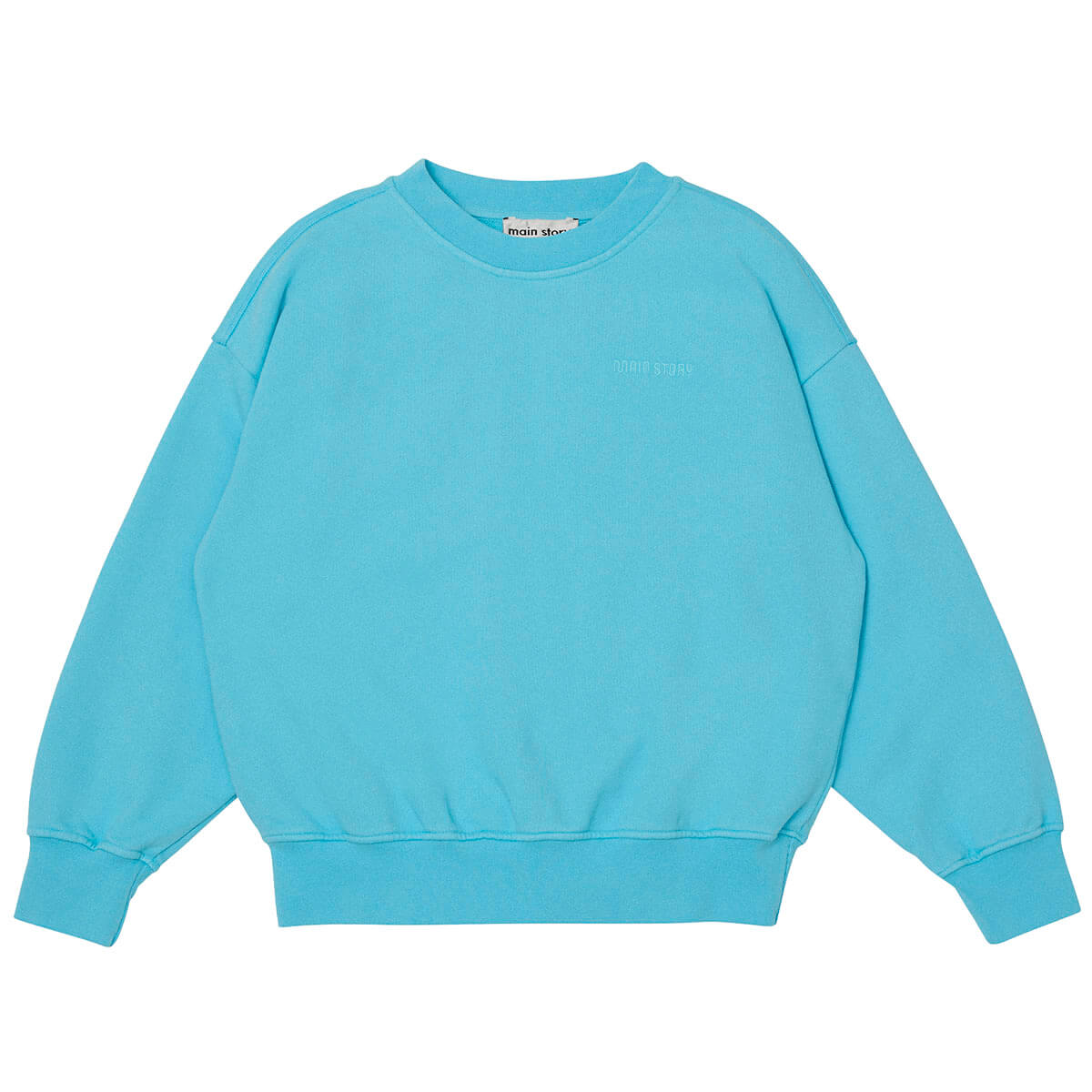 Bubble Sweatshirt in Blue Topaz by Main Story