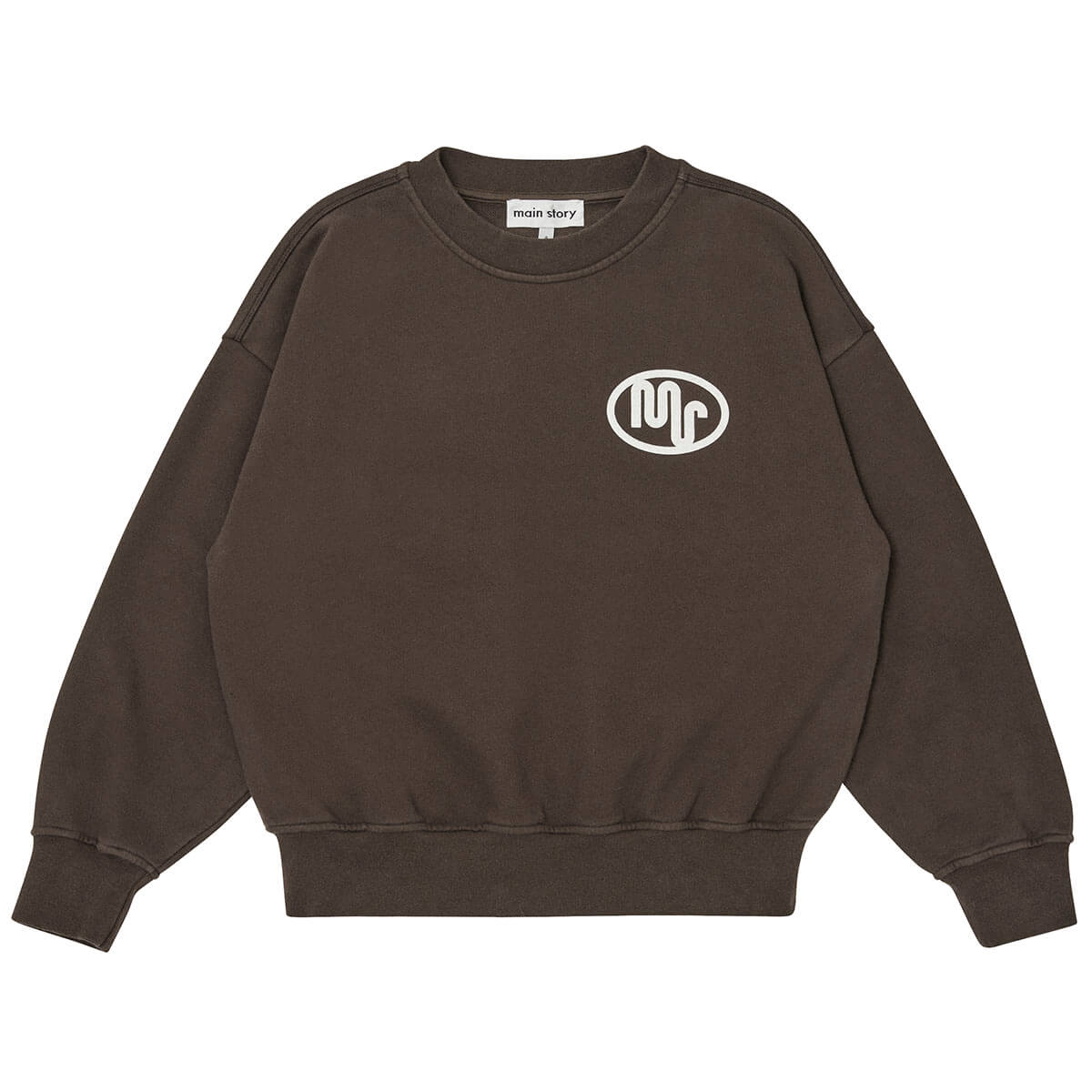 Bubble Sweatshirt in Chocolate Brown by Main Story