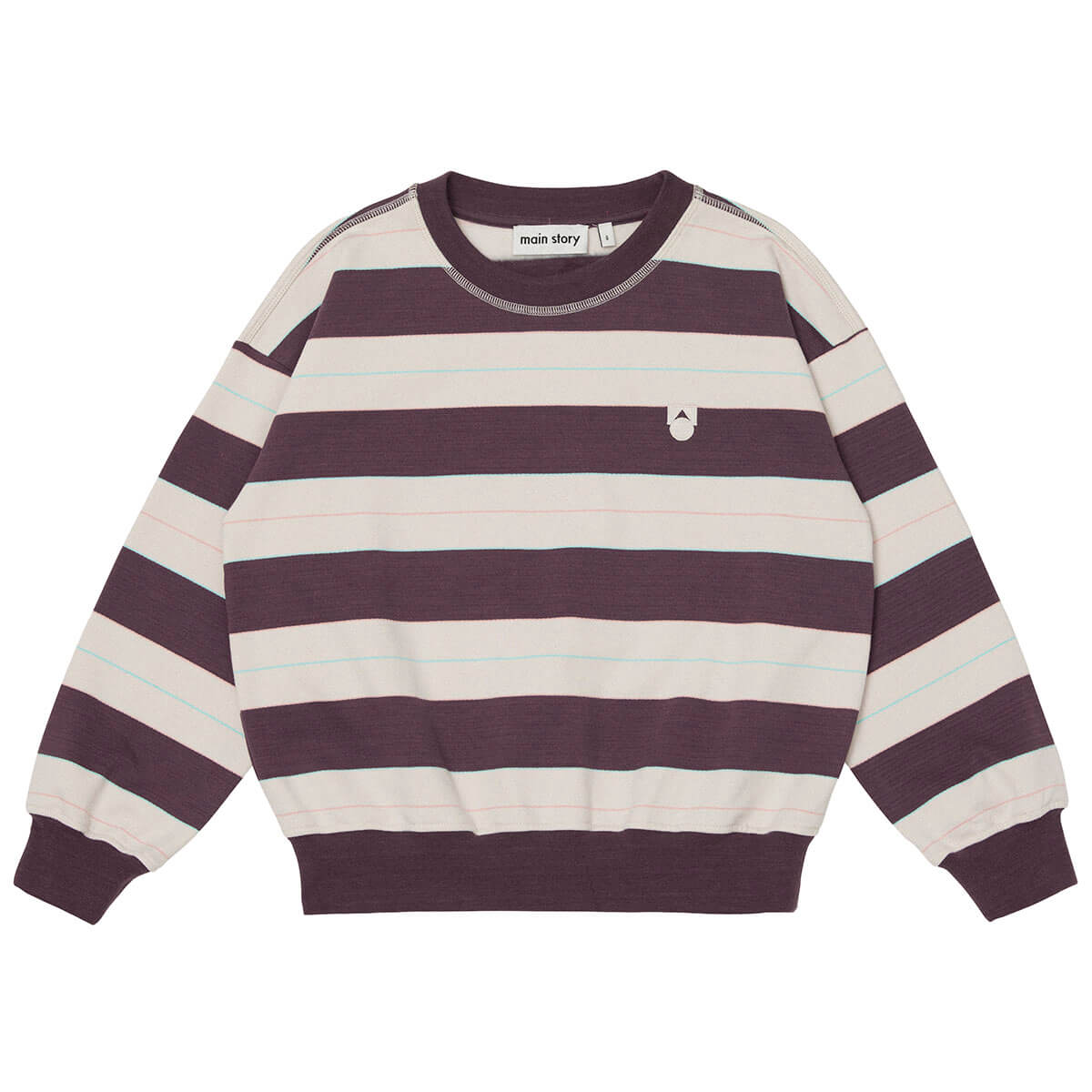 Bubble Sweatshirt in Conker Stripe by Main Story
