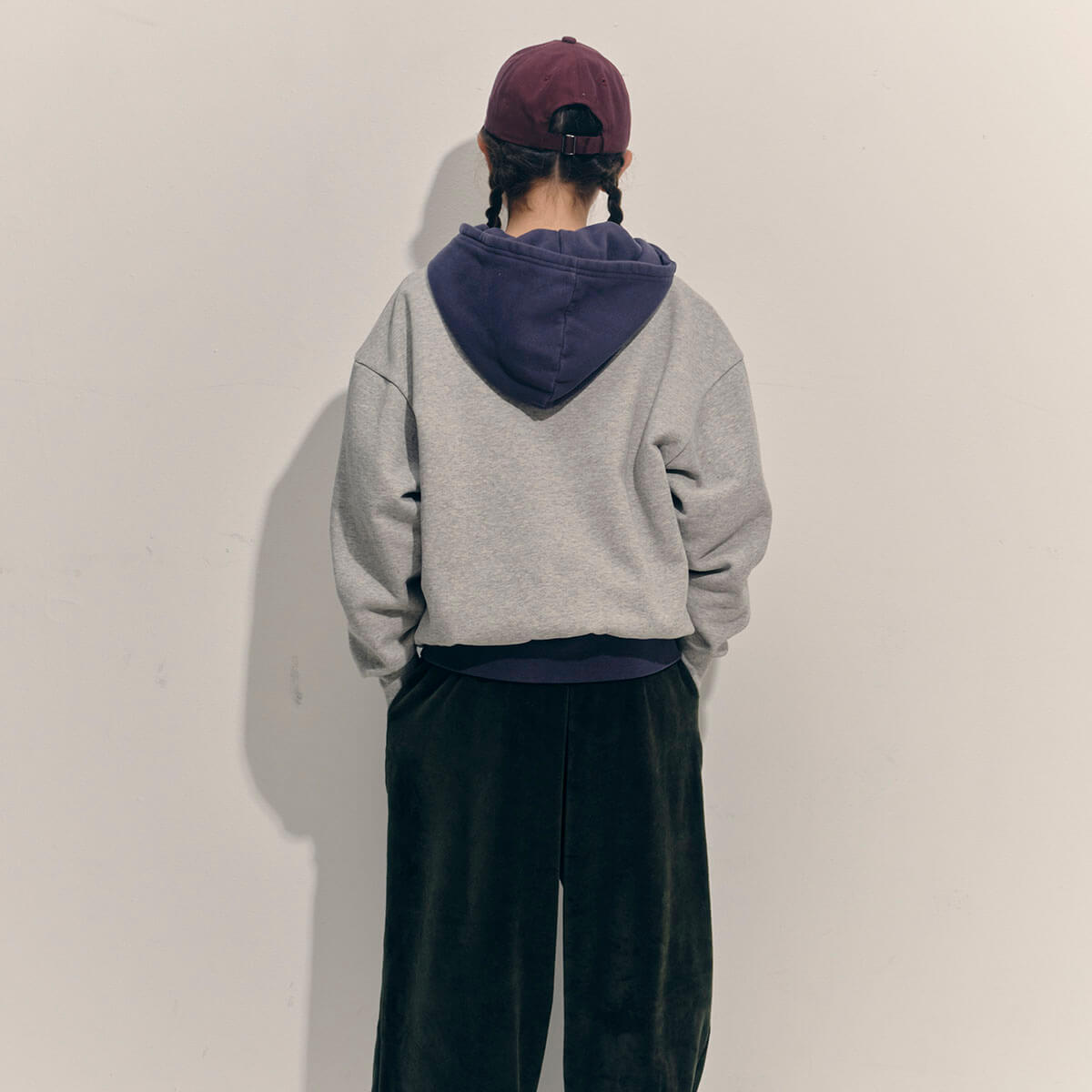 Bubble Sweatshirt in Grey Melange by Main Story