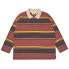 Polo Shirt in Hot Chocolate Stripe by Main Story