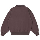 Polo Sweatshirt in Dark Cherry by Main Story