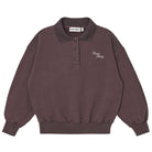 Polo Sweatshirt in Dark Cherry by Main Story