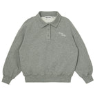 Polo Sweatshirt in Grey Melange by Main Story