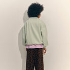 Polo Sweatshirt in Matcha by Main Story