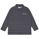 Roll Neck Rib Top in Phantom Stripe by Main Story