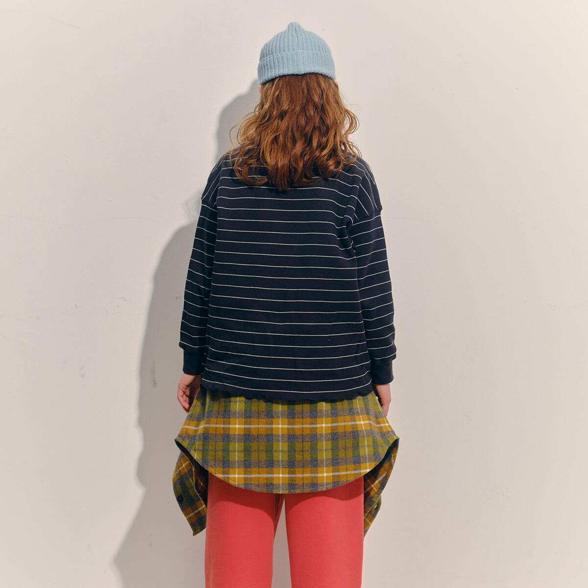 Waffle Tee in Phantom Stripe by Main Story