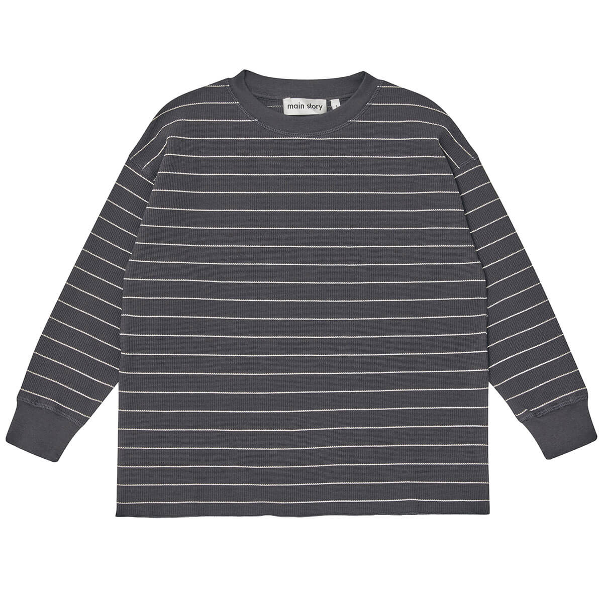 Waffle Tee in Phantom Stripe by Main Story