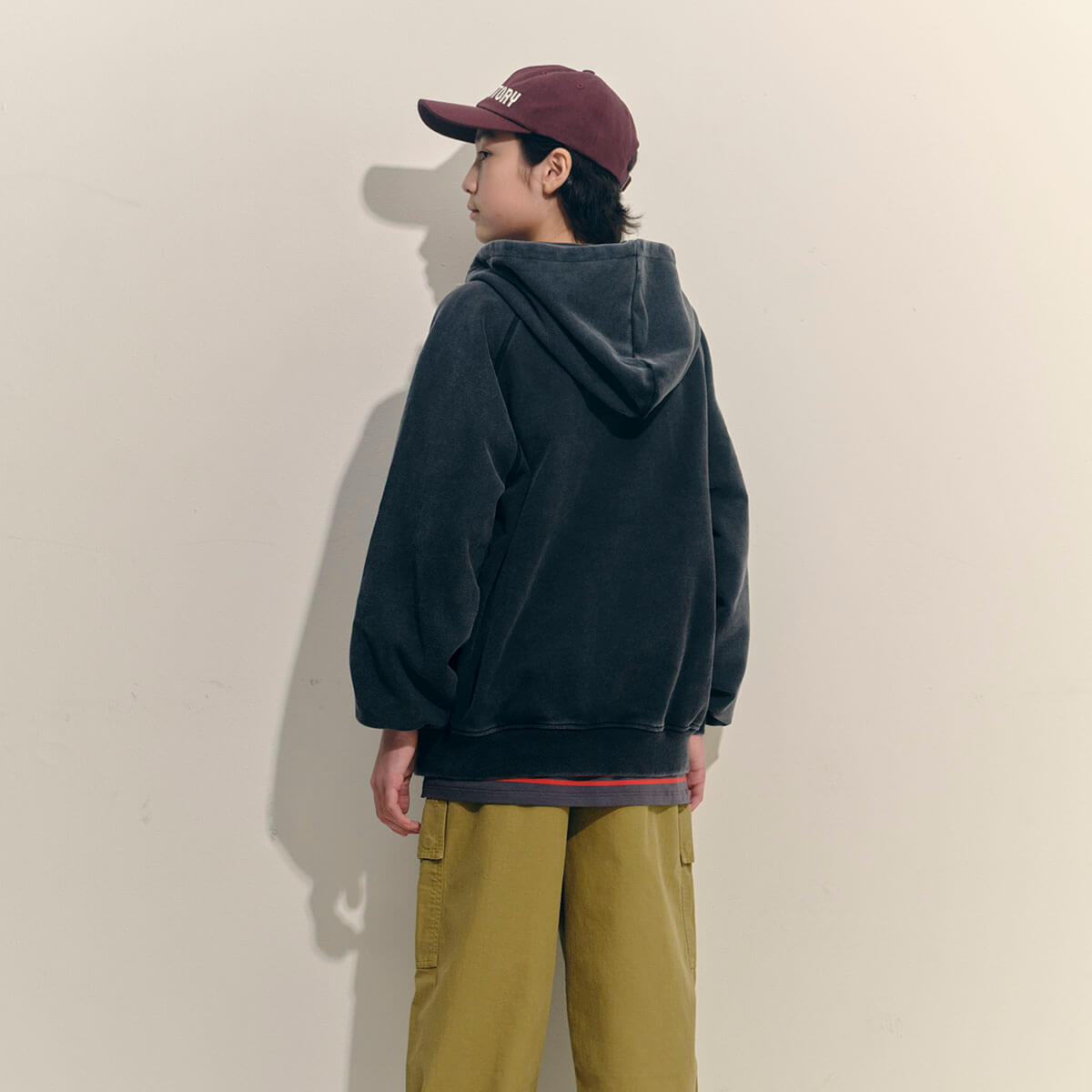 Zipped Hoodie in Phantom by Main Story