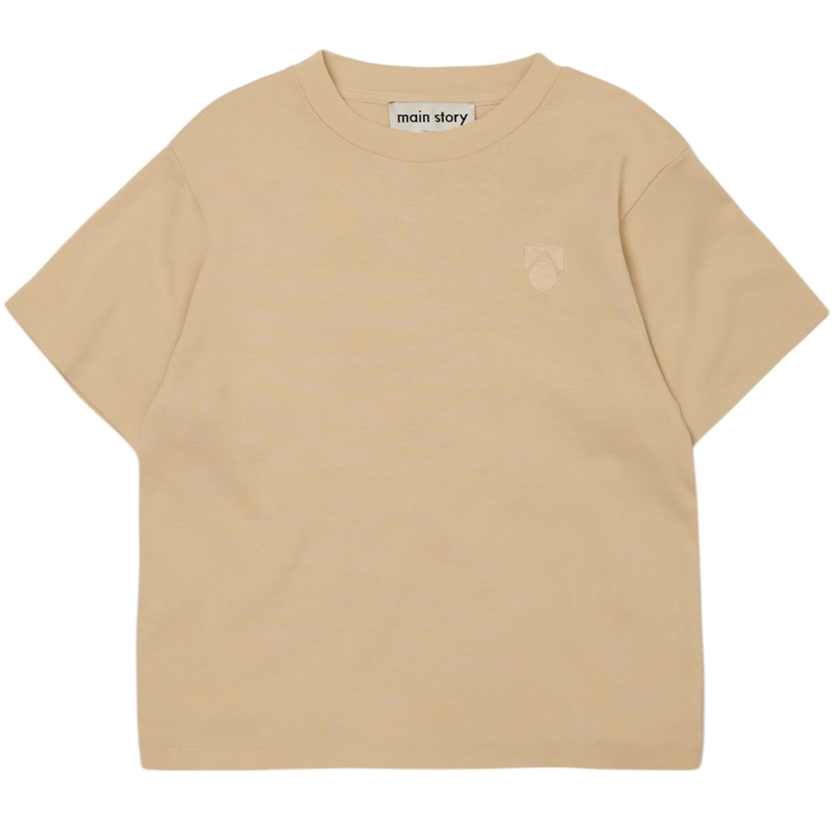 Regular Tee in Bleached Sand Jersey by Main Story - Last One In
